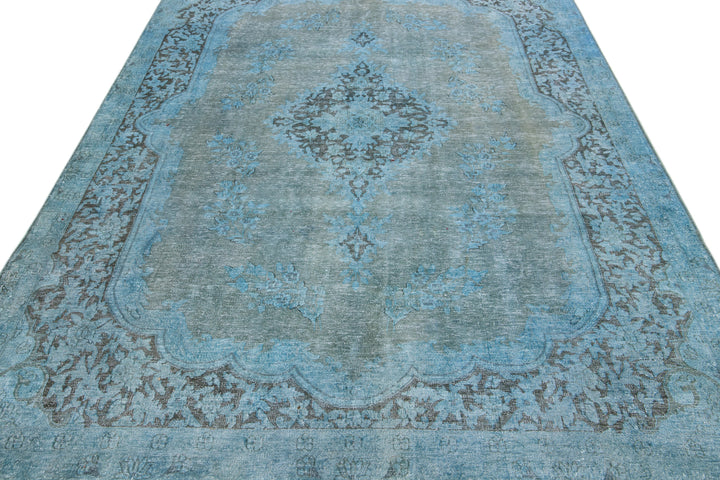 Vintage Overdyed Wool Rug 6 X 10