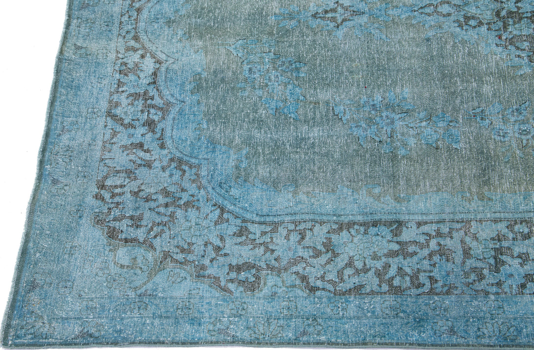 Vintage Overdyed Wool Rug 6 X 10