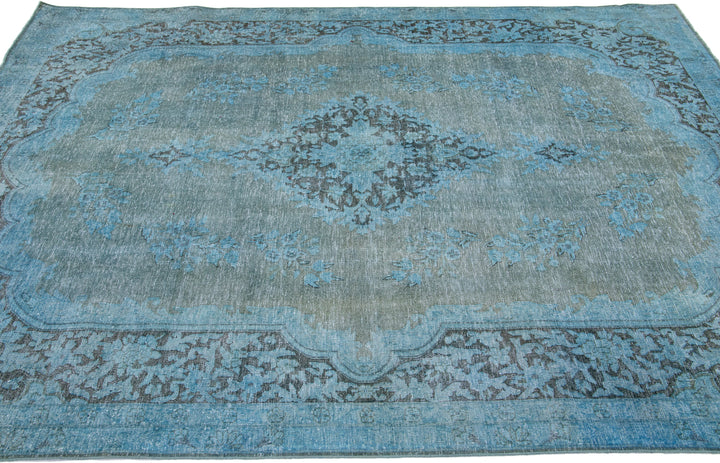 Vintage Overdyed Wool Rug 6 X 10