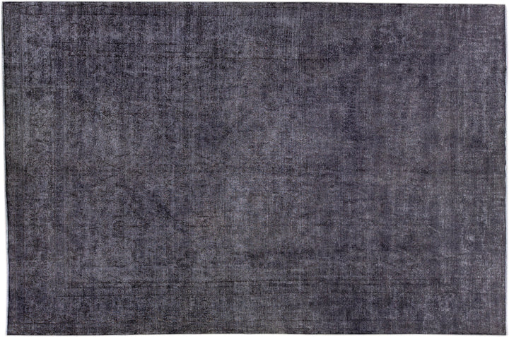 Vintage Overdyed Wool Rug 10 X 14