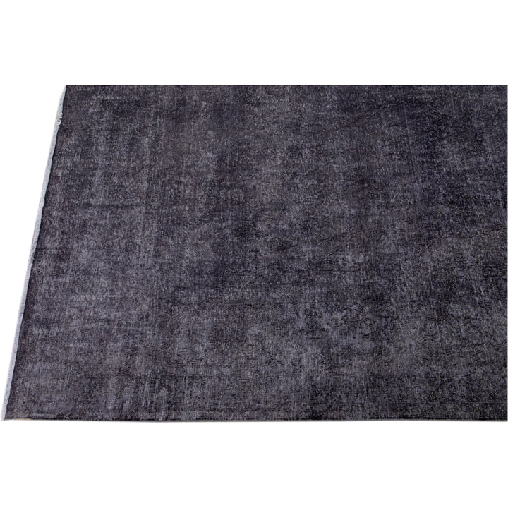 Vintage Overdyed Wool Rug 10 X 14