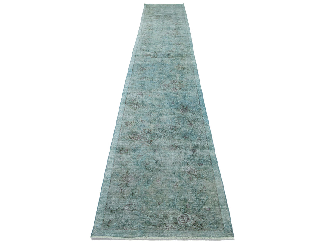 Vintage Distressed Wool Runner 3 X 18