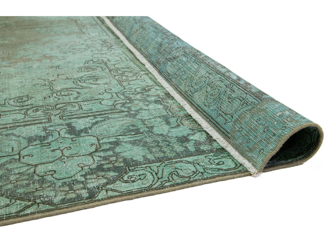 Antique Overdyed Wool Rug 10 X 13