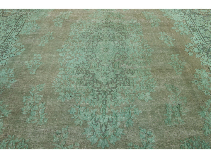 Antique Overdyed Wool Rug 10 X 13