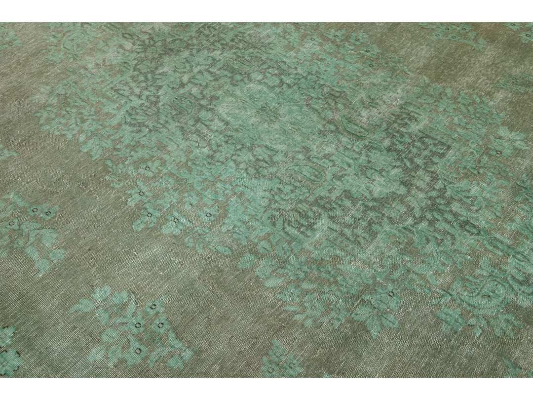 Antique Overdyed Wool Rug 10 X 13