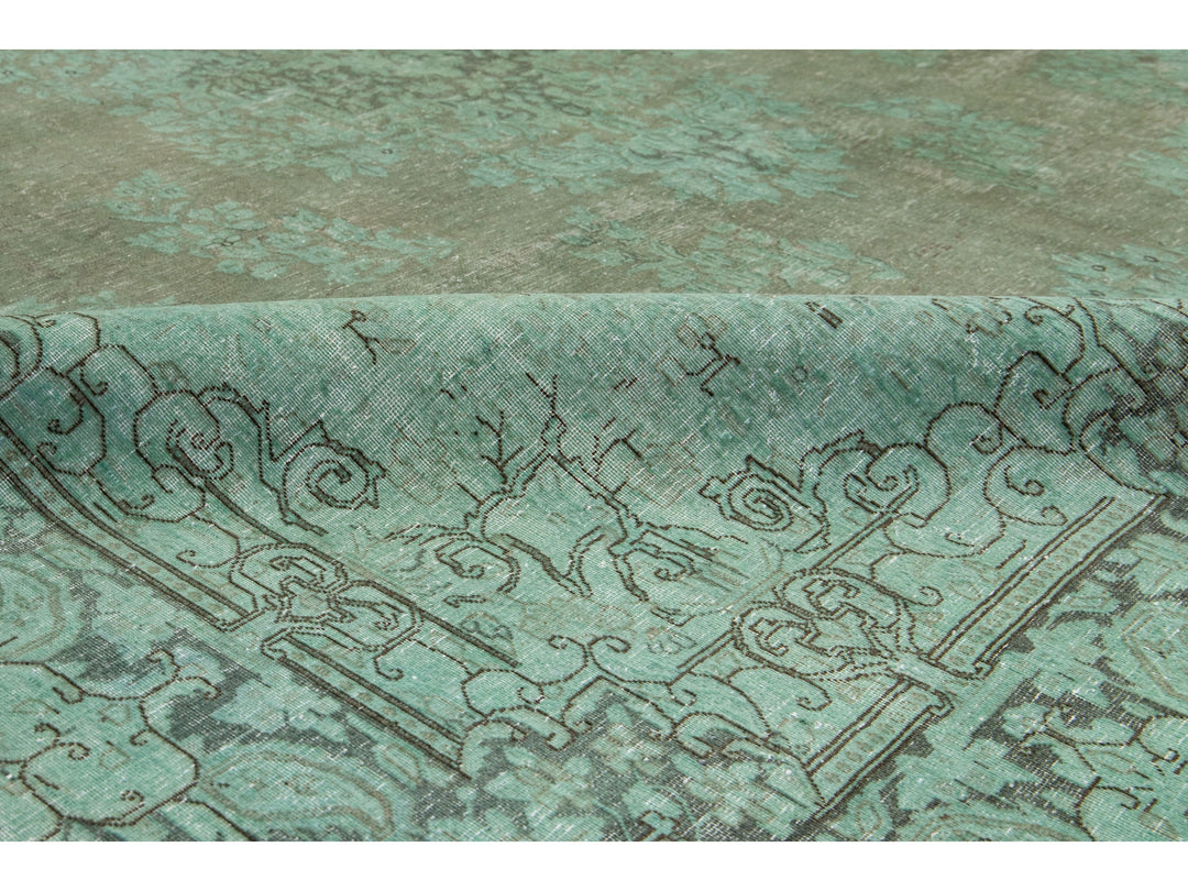 Antique Overdyed Wool Rug 10 X 13