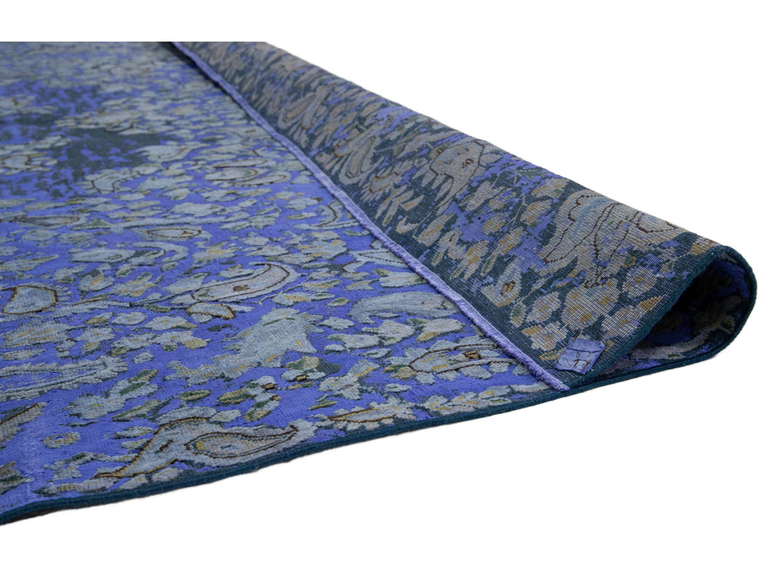 Antique Overdyed Wool Rug 10 X 14