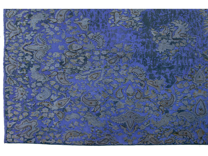 Antique Overdyed Wool Rug 10 X 14