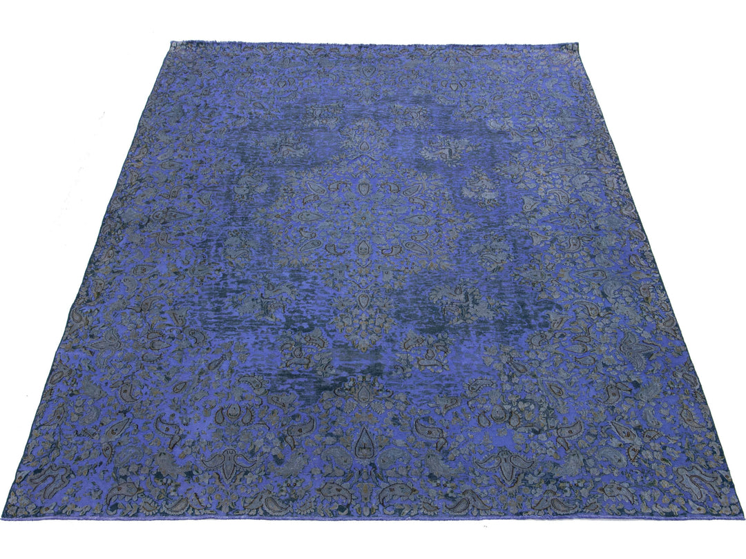 Antique Overdyed Wool Rug 10 X 14