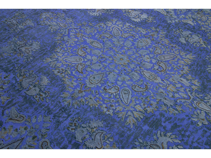 Antique Overdyed Wool Rug 10 X 14