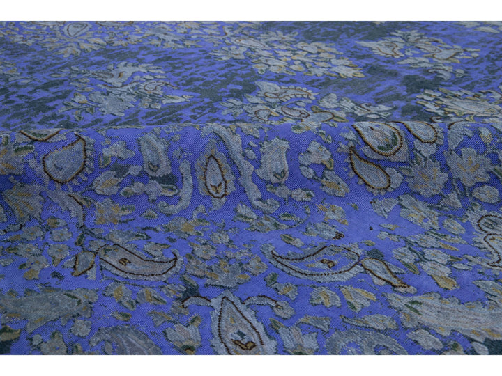 Antique Overdyed Wool Rug 10 X 14