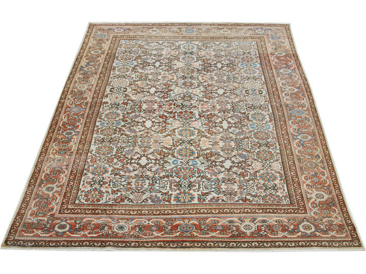 Vintage Mahal Wool Rug 9 X 12