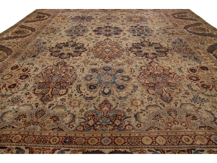 Antique Persian Sultanabad Wool Rug 16 X 19