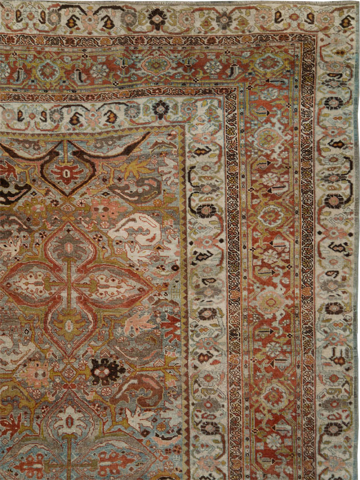 Antique Bidjar Wool Rug 11 X 17