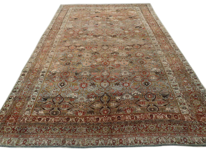 Antique Bidjar Wool Rug 11 X 17