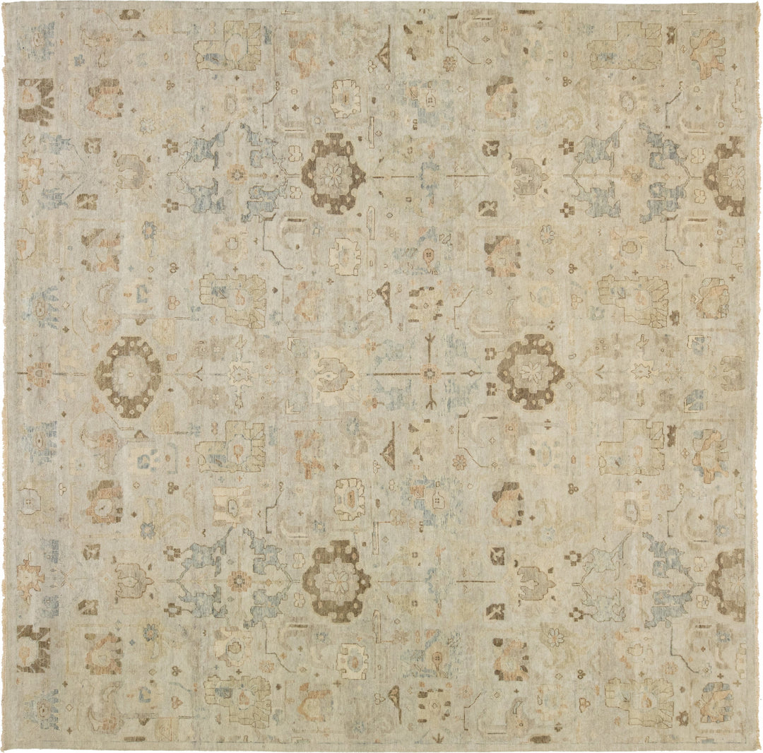 Modern Artisan Indian Wool Rug 12 X 12