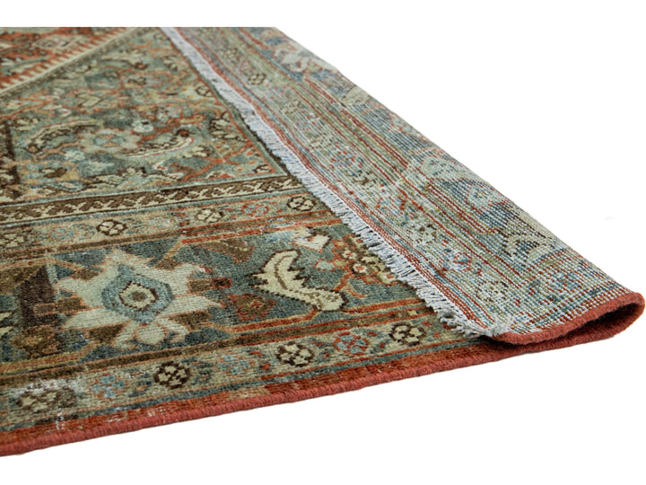 Antique Mahal Wool Rug 9 X 12