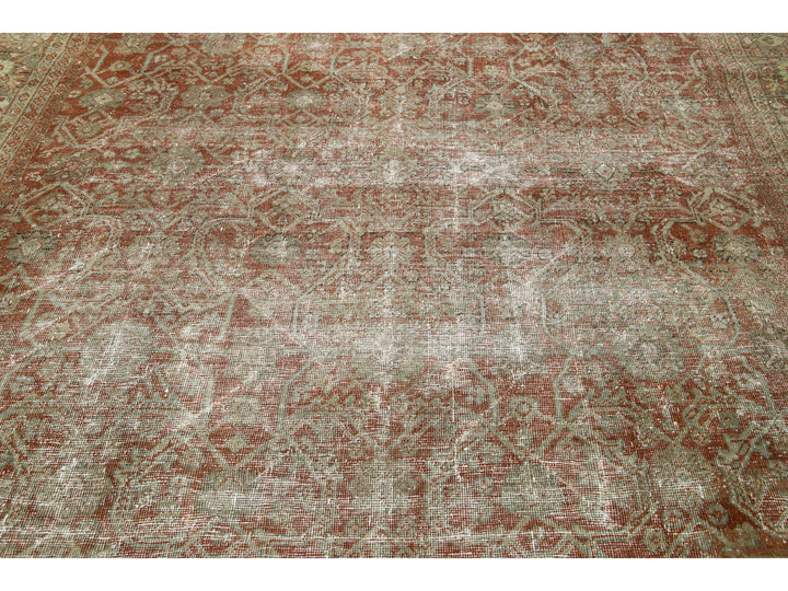 Antique Mahal Wool Rug 8 X 12
