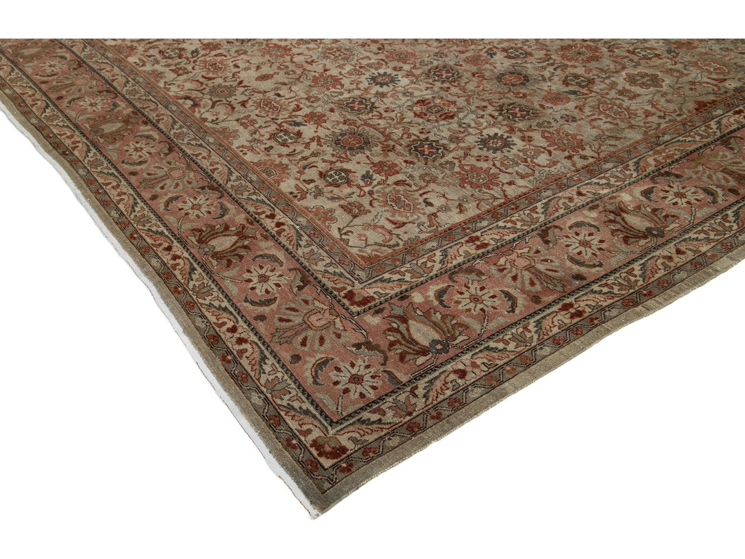 Antique Malayer Wool Rug 12 X 17