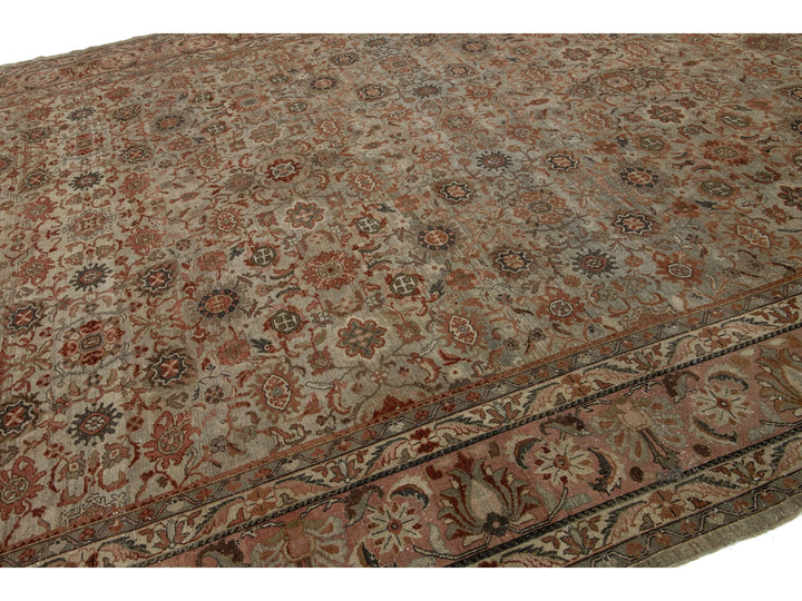 Antique Malayer Wool Rug 12 X 17