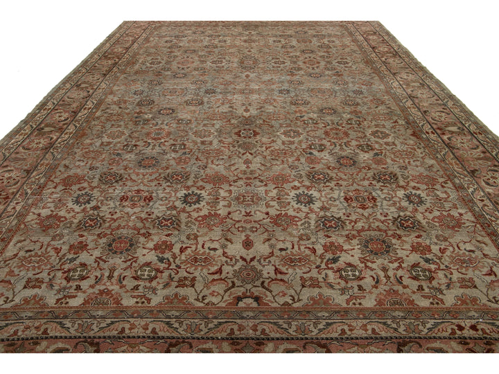 Antique Malayer Wool Rug 12 X 17