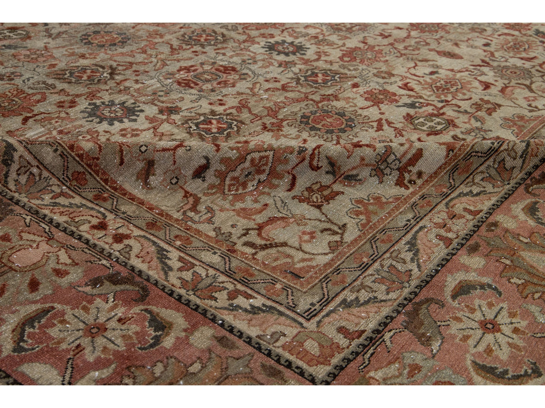 Antique Malayer Wool Rug 12 X 17