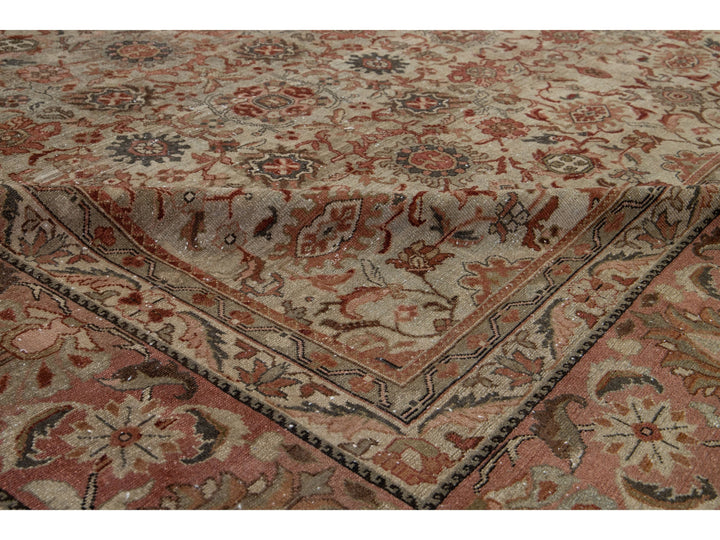 Antique Malayer Wool Rug 12 X 17