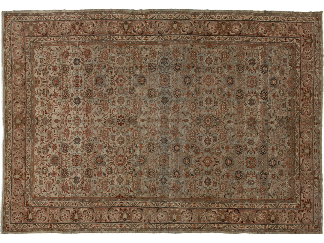 Antique Malayer Wool Rug 12 X 17