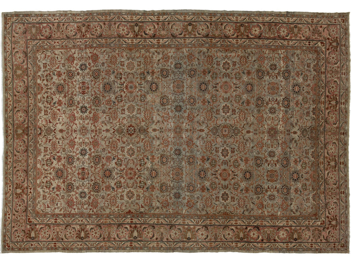 Antique Malayer Wool Rug 12 X 17