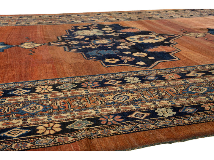 Antique Persian Bidjar Wool Rug 10 x 22