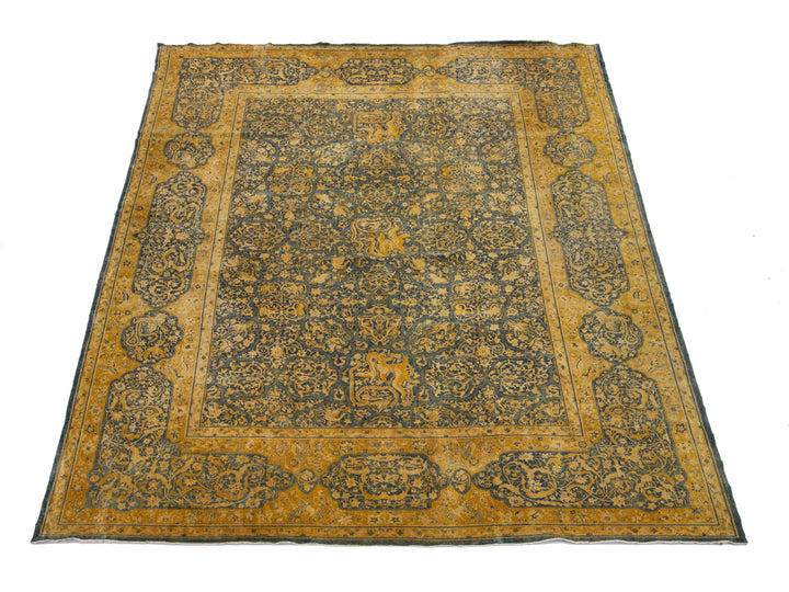 Antique Persian Larestan Wool Rug 11 X 15