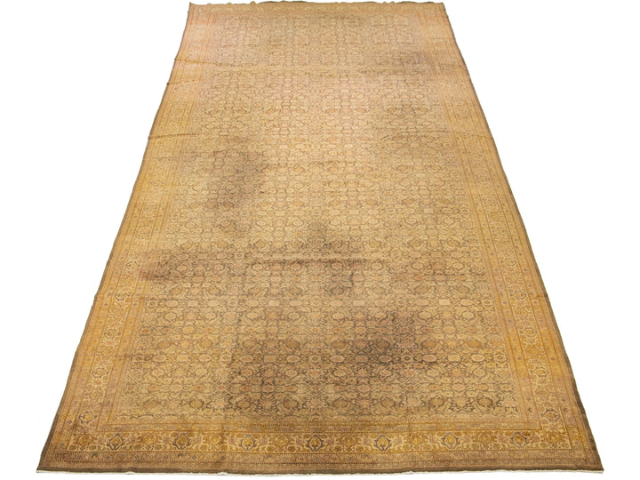 Antique Indian Agra Wool Rug 9 X 19