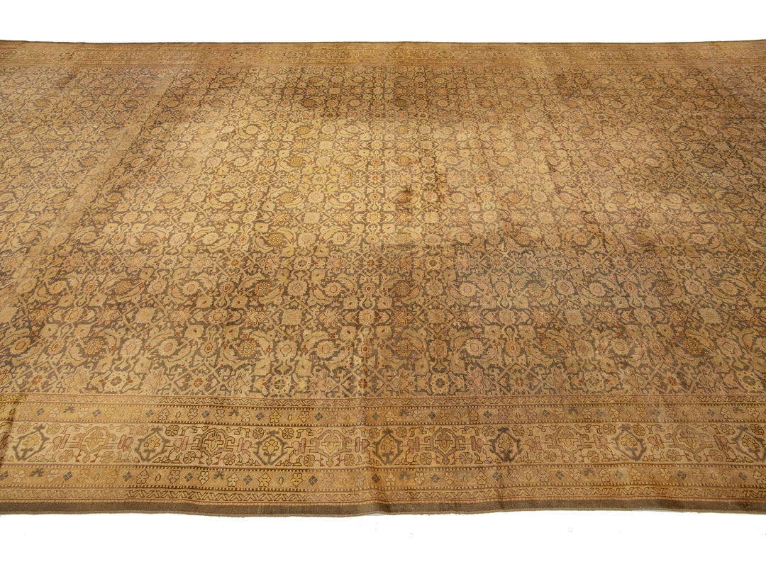 Antique Indian Agra Wool Rug 9 X 19