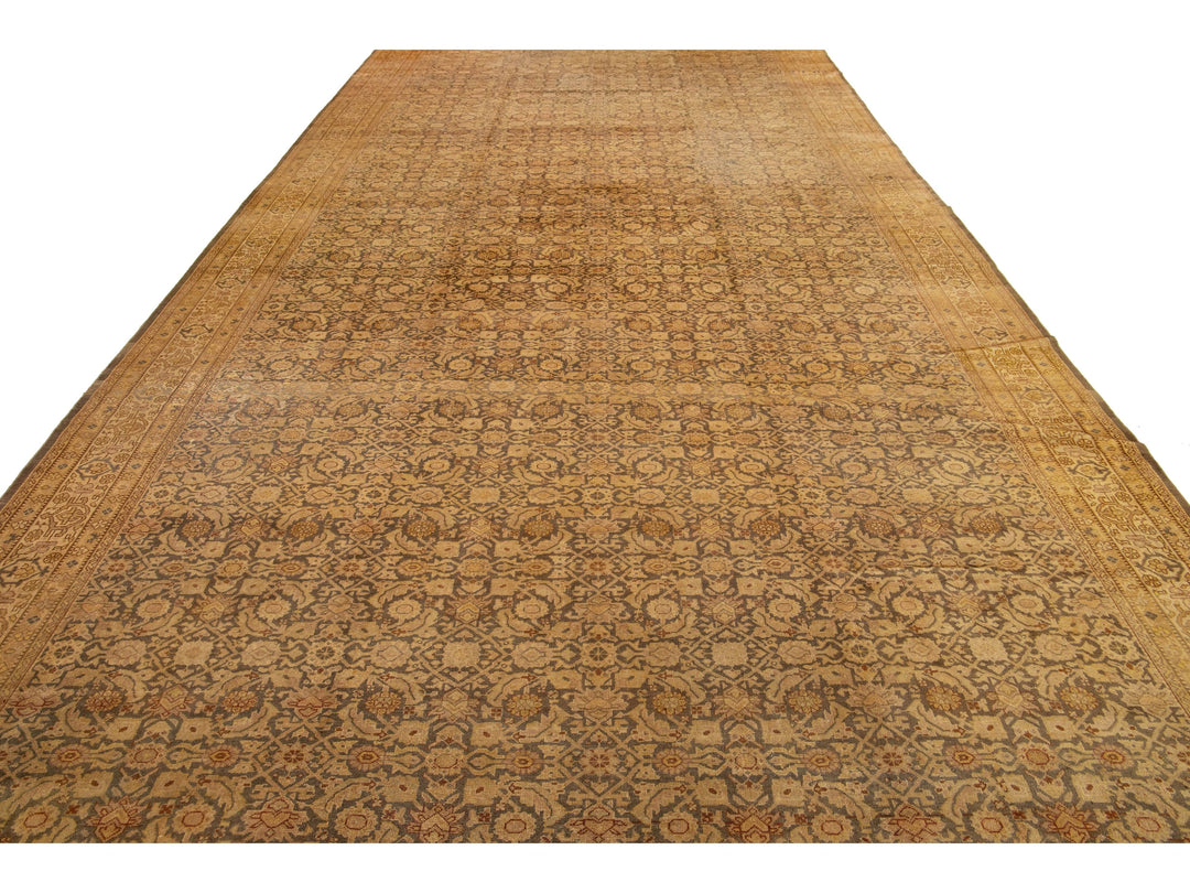 Antique Indian Agra Wool Rug 9 X 19