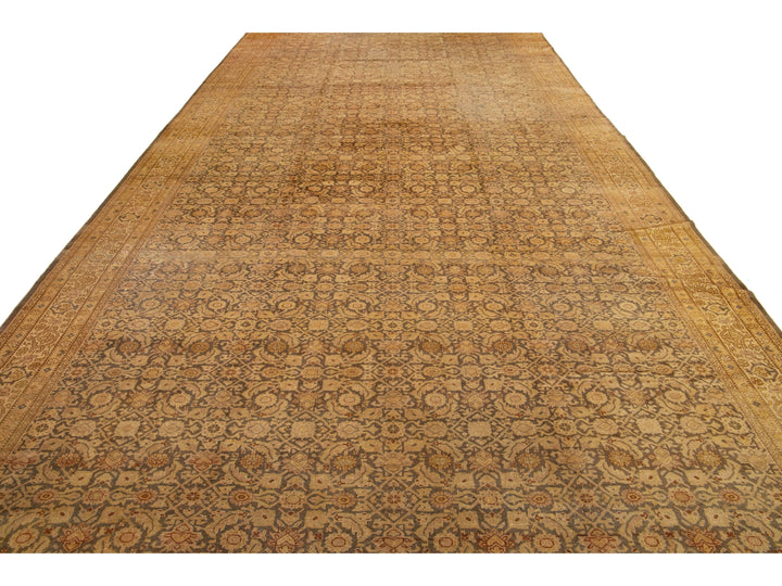 Antique Indian Agra Wool Rug 9 X 19
