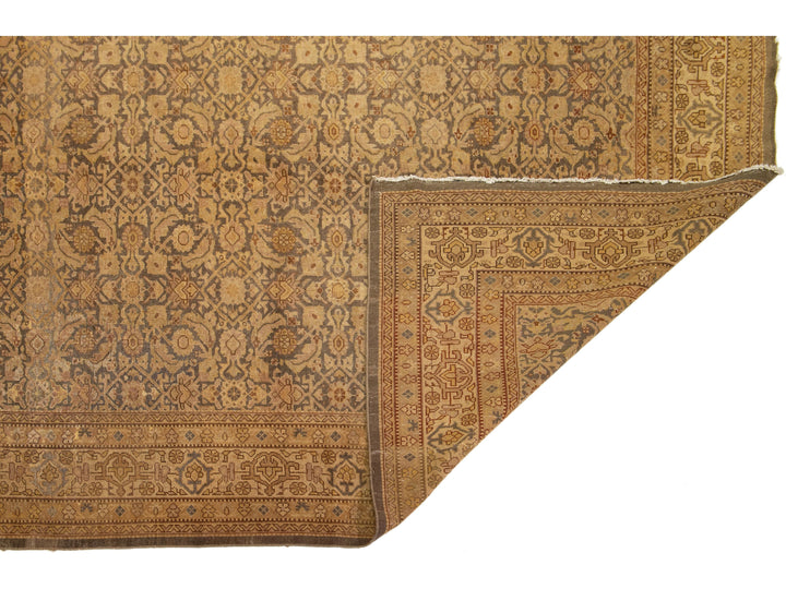 Antique Indian Agra Wool Rug 9 X 19
