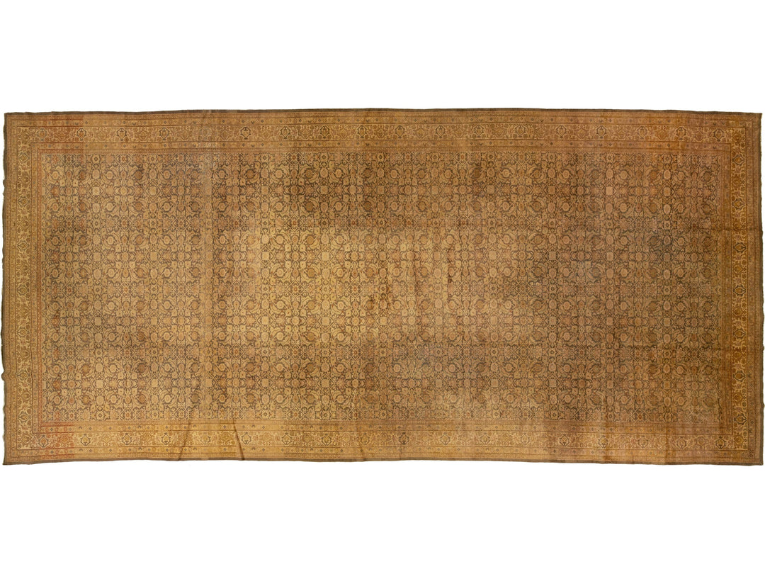 Antique Indian Agra Wool Rug 9 X 19