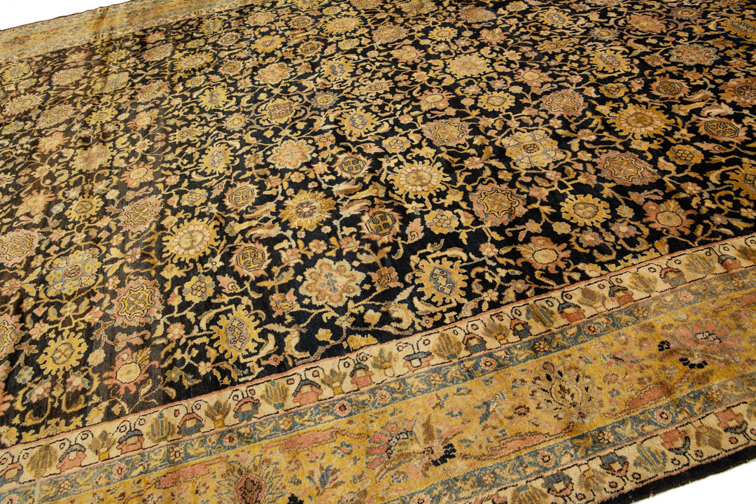 Antique Persian Malayer Wool Rug 12 X 17