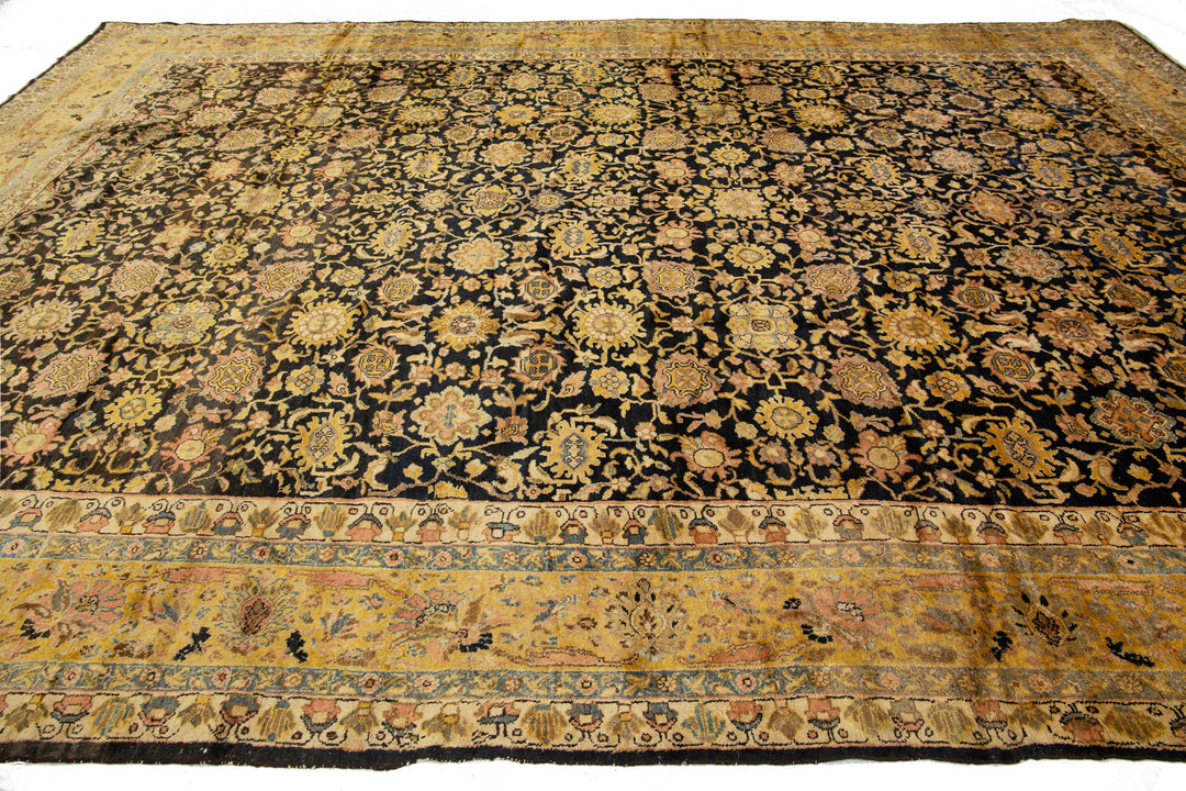 Antique Persian Malayer Wool Rug 12 X 17