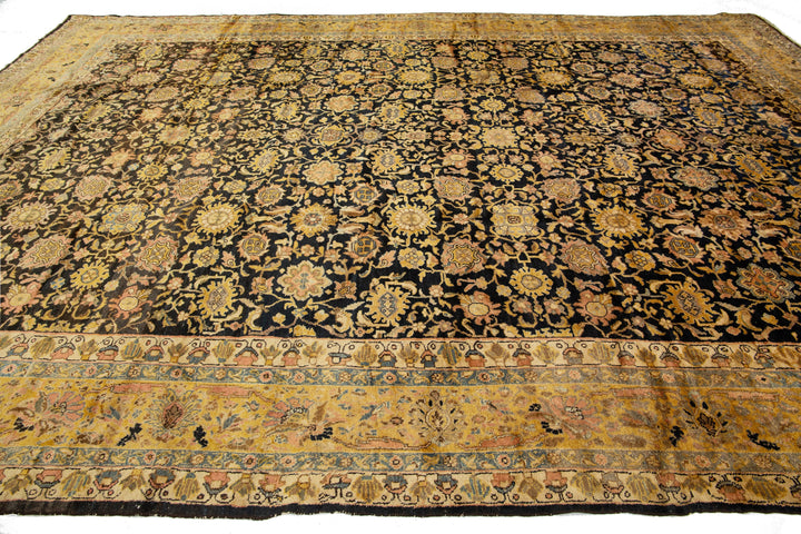 Antique Persian Malayer Wool Rug 12 X 17