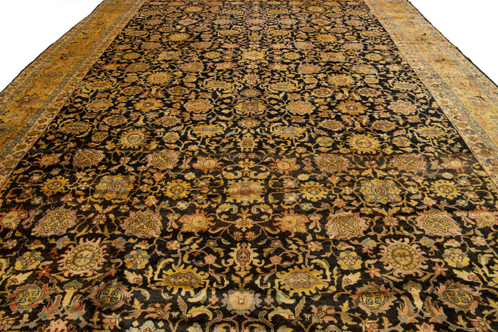 Antique Persian Malayer Wool Rug 12 X 17
