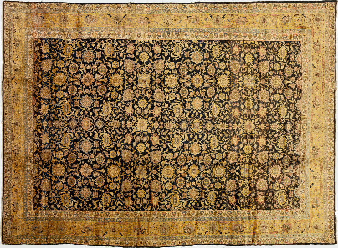 Antique Persian Malayer Wool Rug 12 X 17