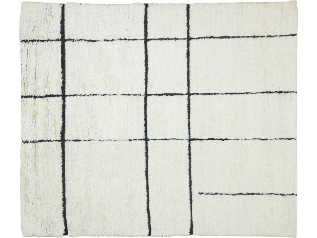 Modern Safi Collection Wool Rug 8 X 10