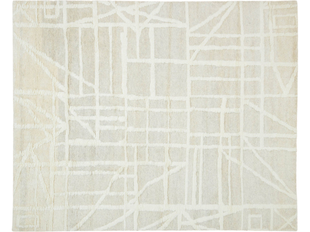 Modern Safi Collection Wool Rug 8 X 10