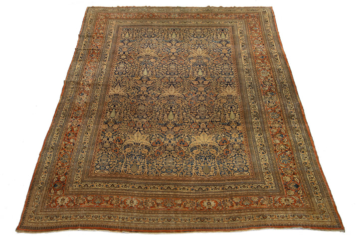 Antique Persian Khorasan Wool Rug 13 X 20