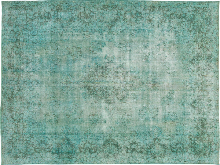 Antique Overdyed Wool Rug 10 X 13