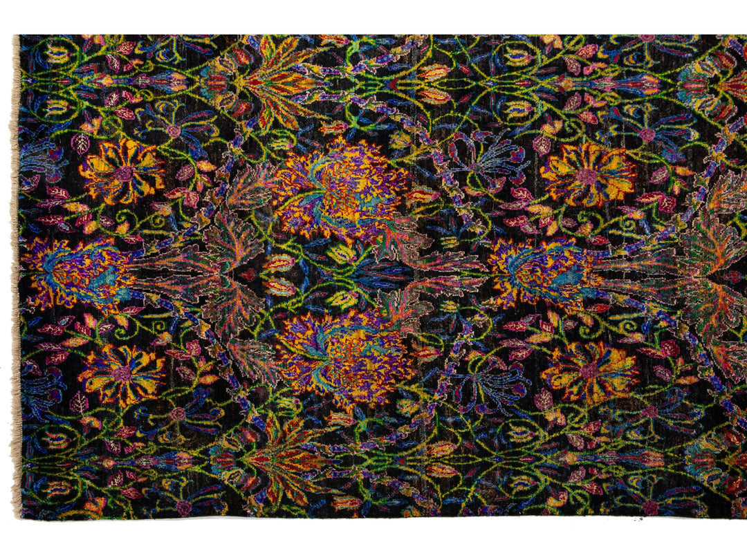 Modern Sari Silk Rug 9 X 12