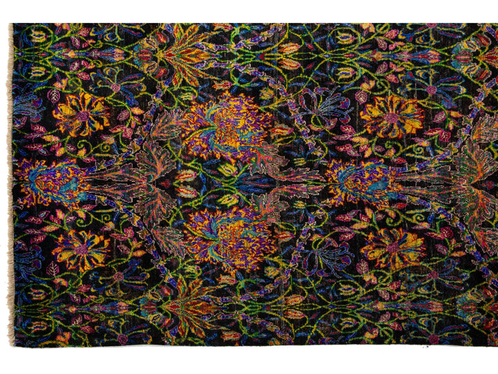 Modern Sari Silk Rug 9 X 12