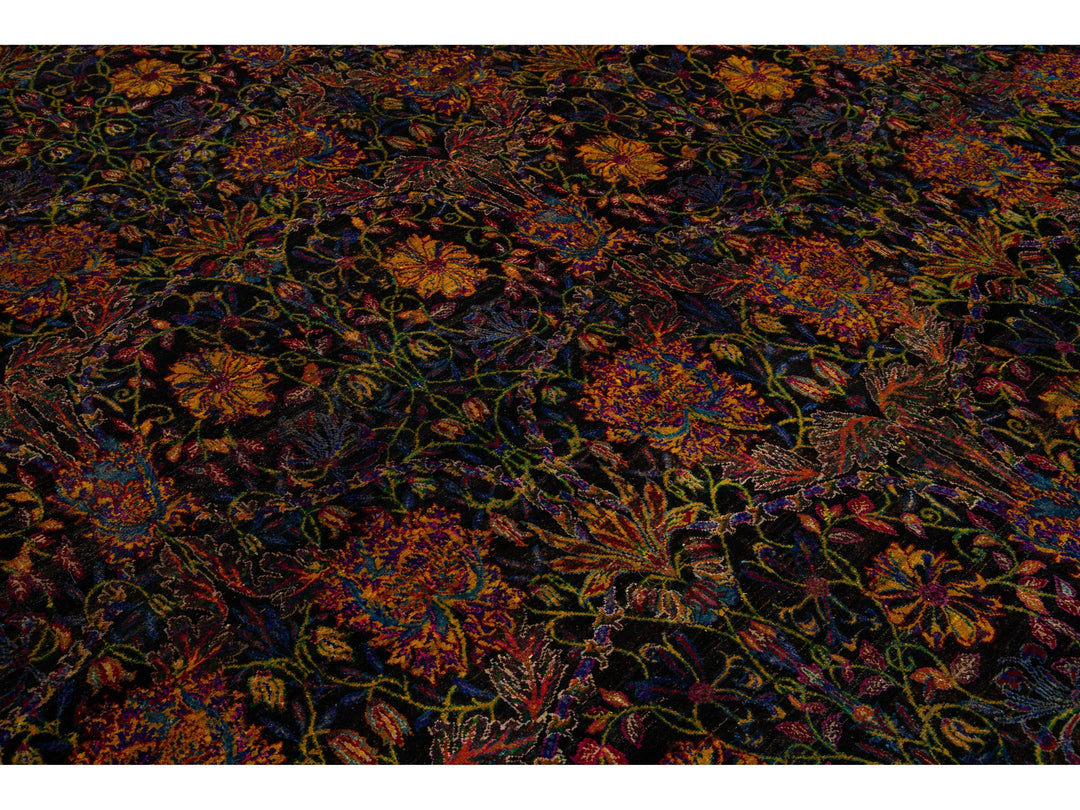 Modern Sari Silk Rug 9 X 12