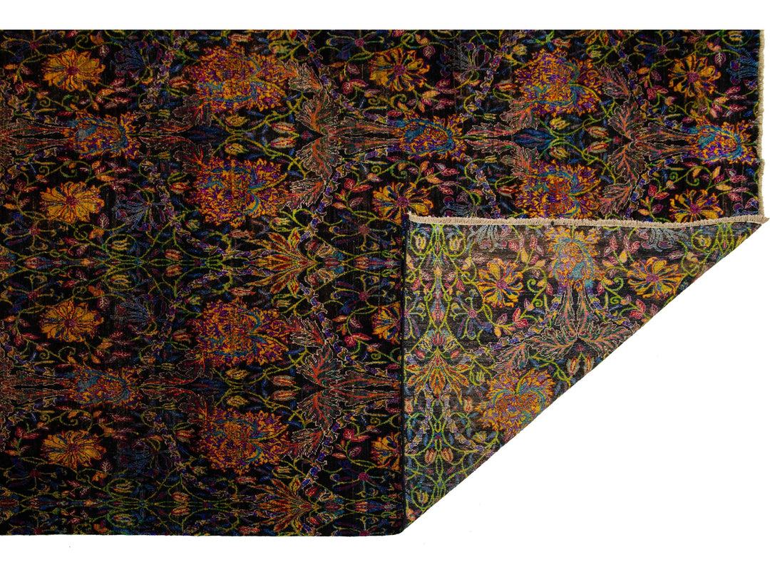 Modern Sari Silk Rug 9 X 12